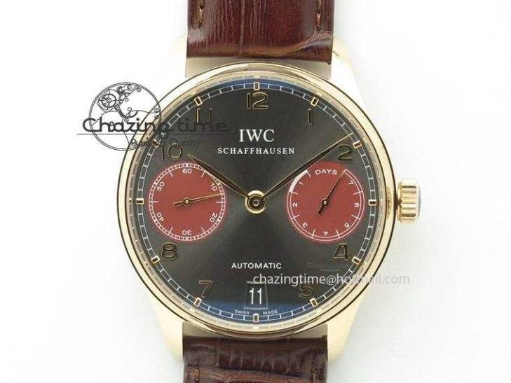 MIROTIME 0516 Efficient Portuguese Tourbillon IW5463 SS ZF Best Edition White Dial on Black Leather Strap 7170
